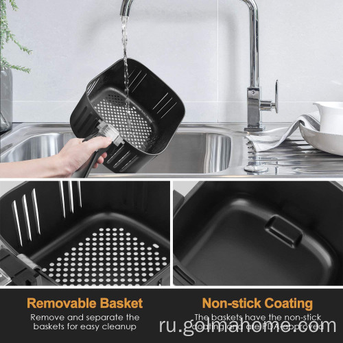 Home Использование 1700 Вт Электрическая горячая духовка Oilless Pooker LED сенсорный экран Air Fryer печь